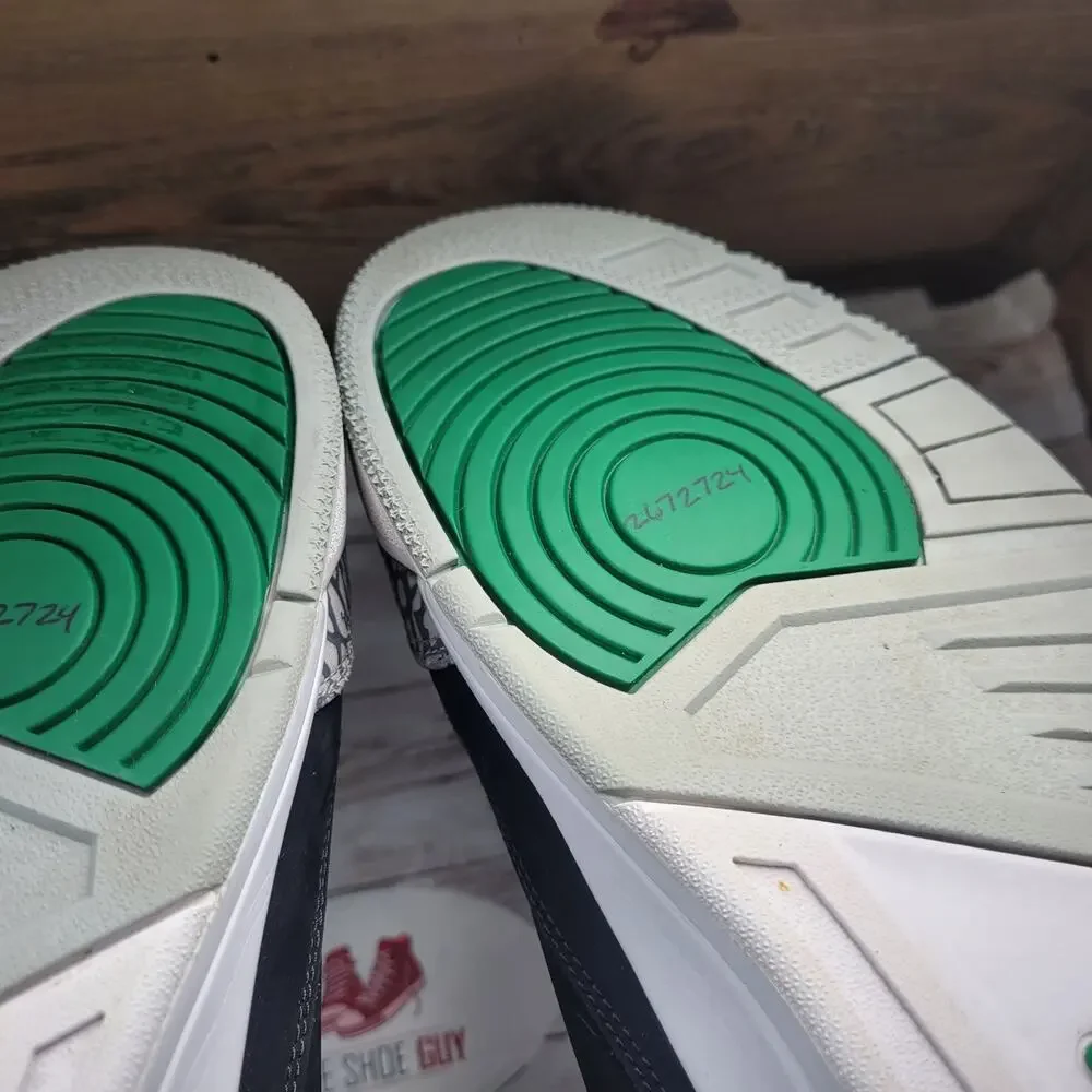 Jordan 3 Retro Men Size 13 Mid Pine Green Athletic Basketball Shoes